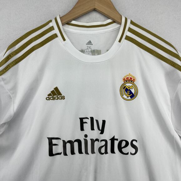 REAL MADRID Jersey Shirt Mens 2XL Eden Hazard 7 FIFA 2018 ADIDAS Football Soccer - Picture 3 of 16
